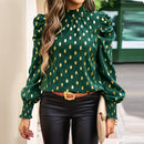Office Round Neck Long Sleeve Shirt