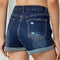 high waist denim shorts