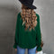 Solid Color Long Sleeved Round Neck Pullover Top