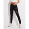 black stretch ripped jeans