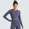 Dinazah Women Slim-Fit Long-Sleeved Workout Clothes