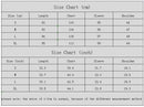 size chart for womens clothing
