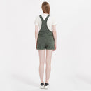 denim shorts with suspenders