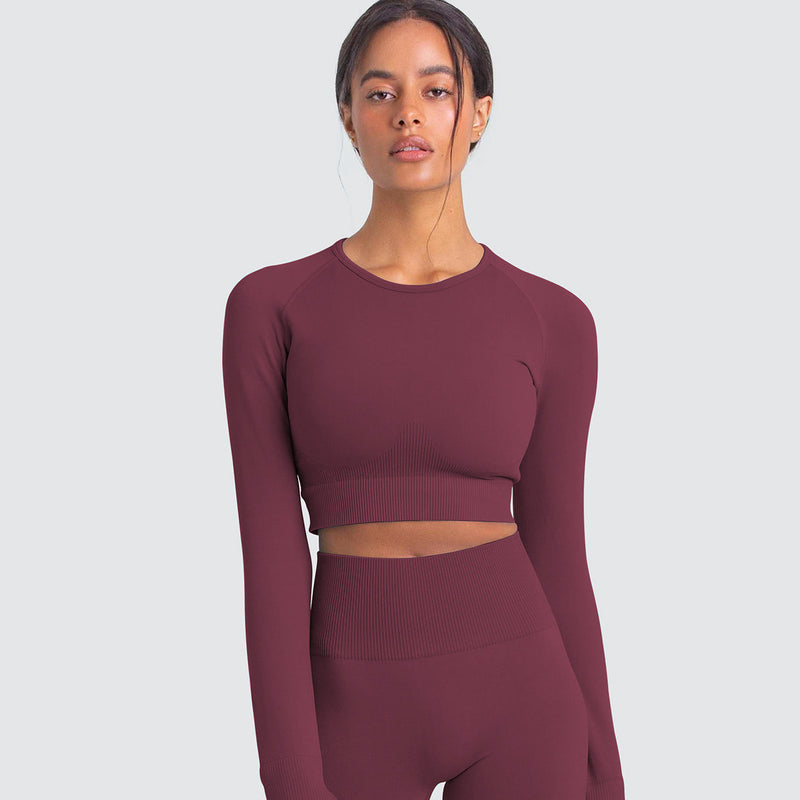 Dinazah Women Long-Sleeved Trousers Yoga Suit