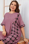 pink plus size dress