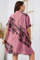 Plus Size Popular Short Sleeve Loose Dress
