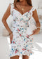 V-neck Hip Floral Dress