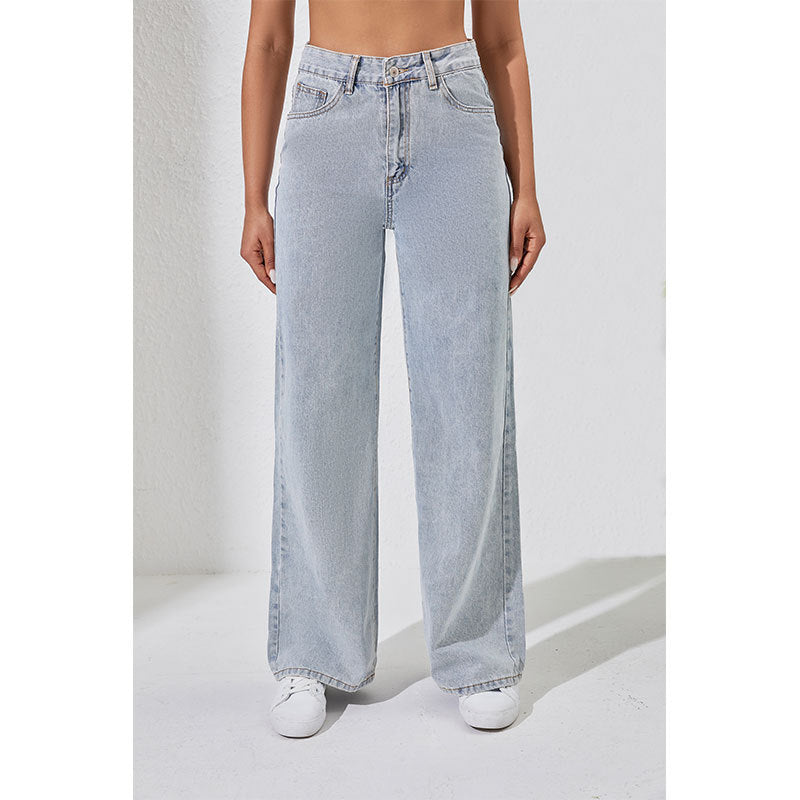 Loose High Waist Wide Leg Street Denim Jeans