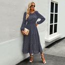 round neck floral dress