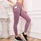 Dinazah Women High Waist Belt Pocket Yoga Pant