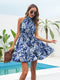 Shop Floral Sleeveless Swing Chiffon Dress