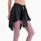 Dinazah Womens Lace-up One-Piece Thigh-Length Yoga Skirts