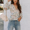 V-Neck Long sleeve women shirt
