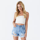 ripped jean shorts for women