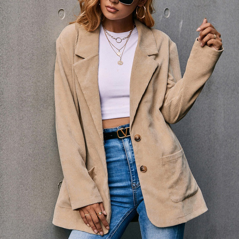 corduroy womens coat