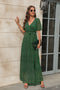 V neck High Waist Tied Cocktail Party Dress