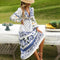 Summer Plus Size Women Bohemian Maxi Dress