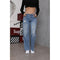 high waist denim jeans