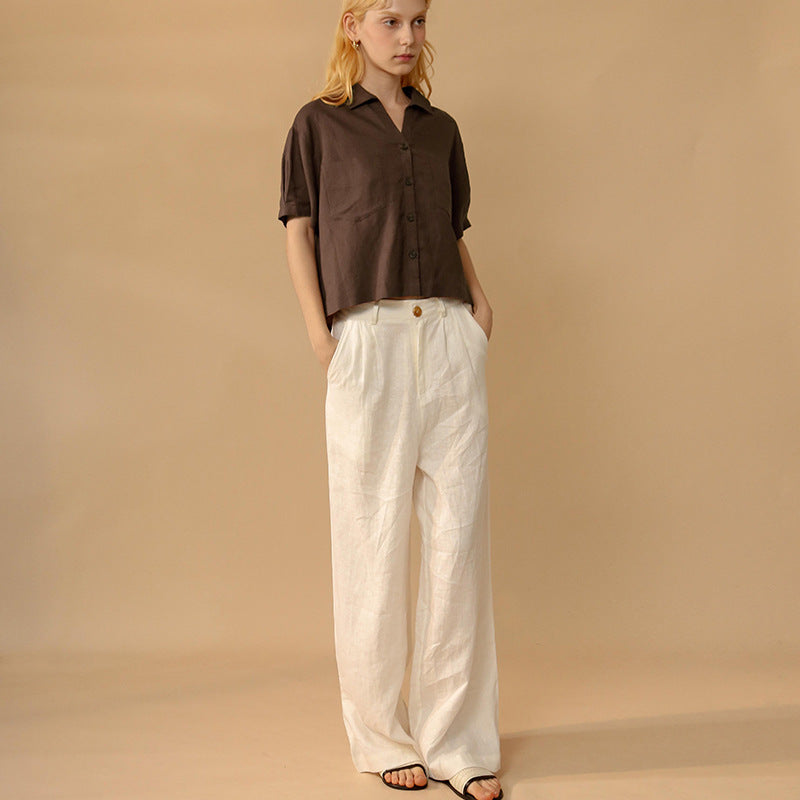wide leg pants hemp