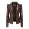 Detachable Leather Jacket Stylish Moto Biker Coat 