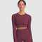 Dinazah Women Slim-Fit Long-Sleeved Workout Clothes
