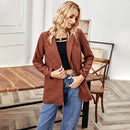 One Button Loose Long Sleeve Coat