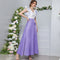 High Waist V Neck Petal Sleeve Printed Maxi Dress