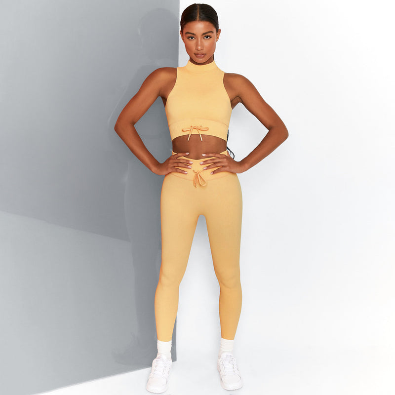 double shoulder yoga suit
