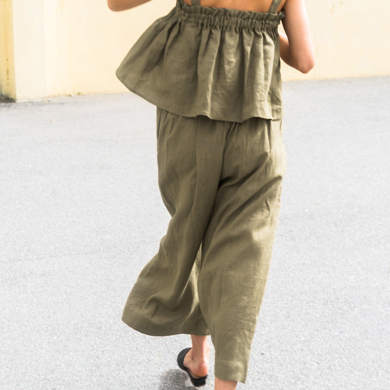 french style cropped pants