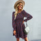 Round Neck Ruffle line Floral Dress