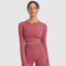 Dinazah Women Slim-Fit Long-Sleeved Workout Clothes