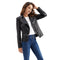 Detachable Leather Jacket Stylish Moto Biker Coat 